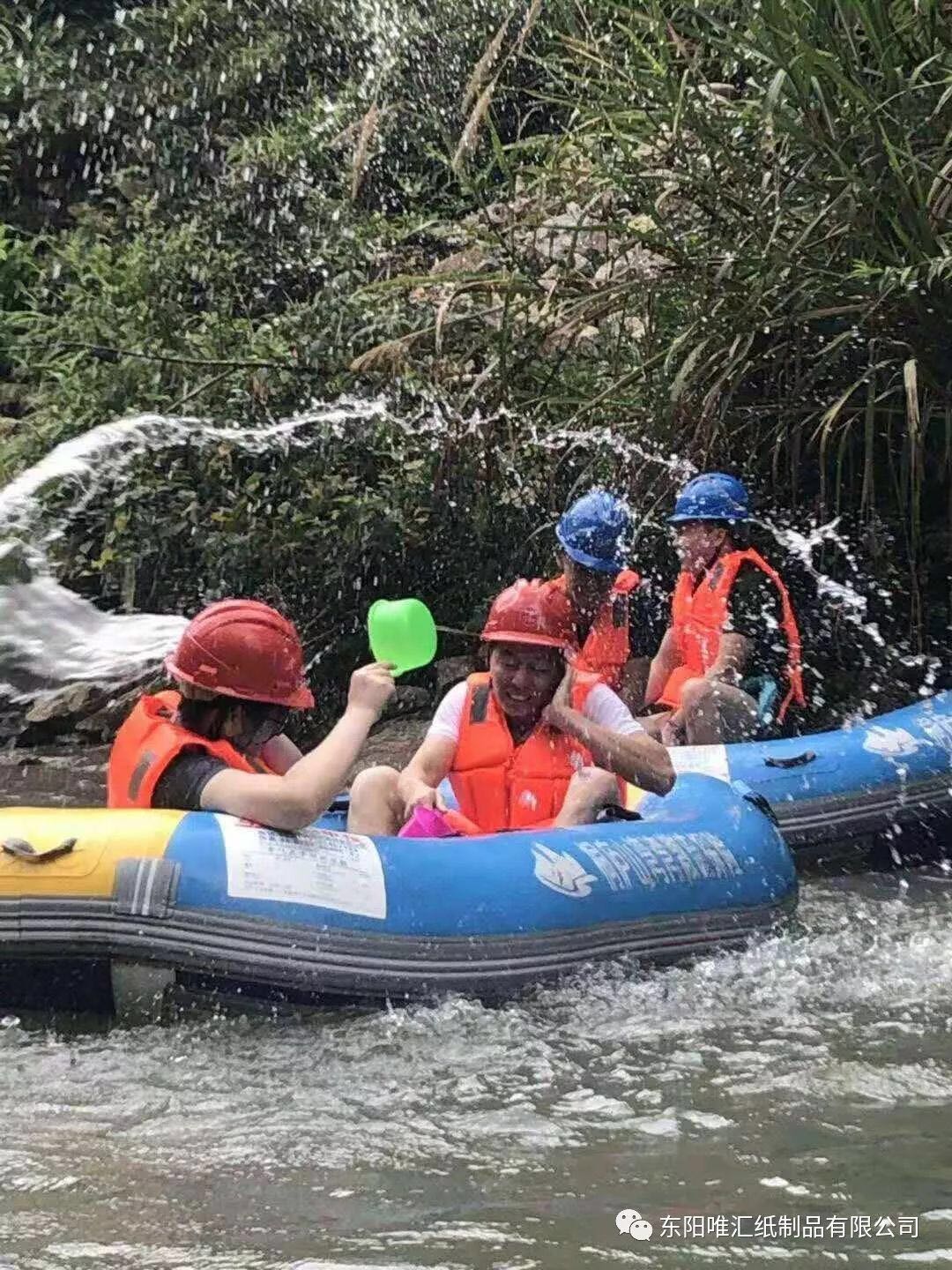 more water fight when white water rafting the next day